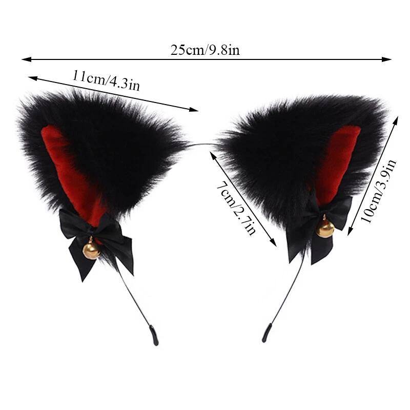 Мультфильм Fox Cat уши волос обруч Bell бант повязка на голову декор косплей U ∂ - Изображение 2 из 4