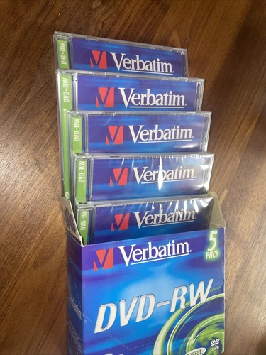 6x DVD-RW NEU --  5 Pack versiegelt - 5X Verbatim - Bild 5 von 5