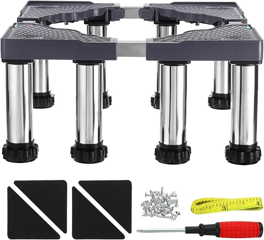 Mini Soporte para Nevera, 8 Pies Fuertes Base para Lavandería Multifuncional...