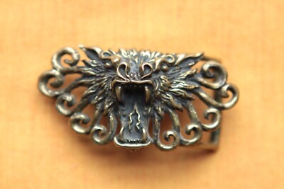 Vintage Small ISIS Solid Brass Dargon Head Belt Buckle | eBay display picture 2