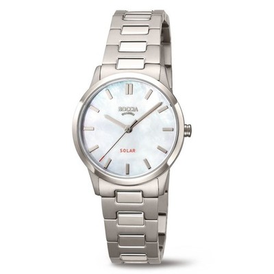 Boccia Titan Damen Armbanduhr Uhr Titan 3363-03 Solar Deutlich Titanband