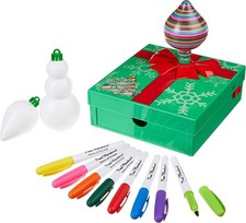 Ornament Decorating Kit for Kids - Gift Box Set - Fun Craft Activity Ages 3
