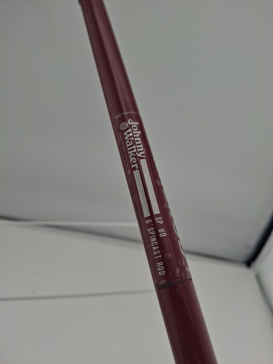 ロッド Johnny Walker Rare Vintage Johnny Walker tubular fiberglass Telescopic fishing