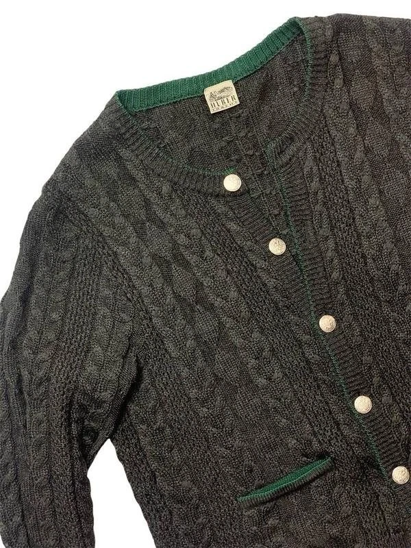 Men Huber sweater grey wool 44/XXL/52
