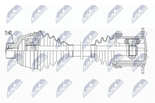 NTY Antriebswelle NPW-AU-027 FüR Audi-image