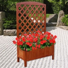 B Ware Holz Blumenkasten Rankkasten Pergola Blumenständer Rankhilfe Blumentopf 4