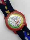 Vintage Timex Kids At heart Elastic Strap Indiglo Moving Cars New Battery