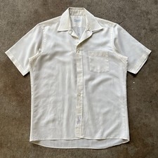 Vintage Christian Dior Chemises Button Dress Shirt White/Cream Men L WPL125