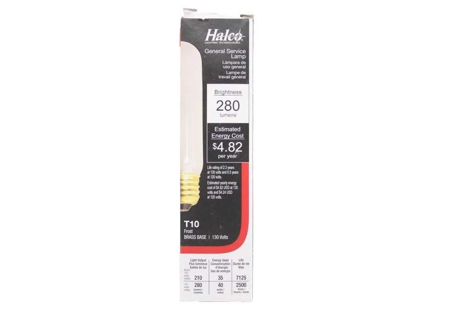 Halco 9015 T10 T-10 Tube Tubular Frost Bulb Light 40W 40 W 130V - Image 3 of 4