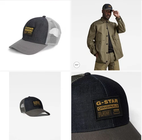 G-STAR Raw Originals Denim Mix Cap SIZE 1 SIZE Adult Genuine UK