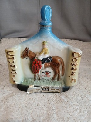 1971 Jim Beam Whiskey Bottle Decanter Churchill Downs Empty