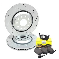 AUDI RS3 FV (2018-2024) Dischi freno posteriori forati e pastiglie freno Textar | 310 mm