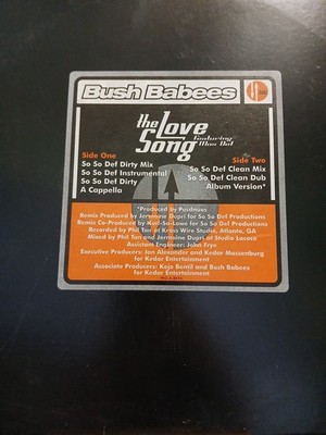 Bush Babees The Love Song featuring Mos Def Promo Vinyl Record Near Mint