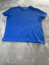 Polo Ralph Lauren T-shirt Mens L Logo V-Neck Short Sleeve Casual Pony