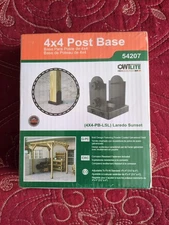 OZCO 54207 Laredo Sunset Lite 4x4 Post Base, (1 per Pack)