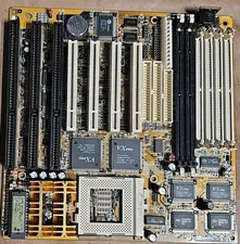 PCchips MB-M537 V3.1 Socket7 Motherboard VXpro Elpina Untested