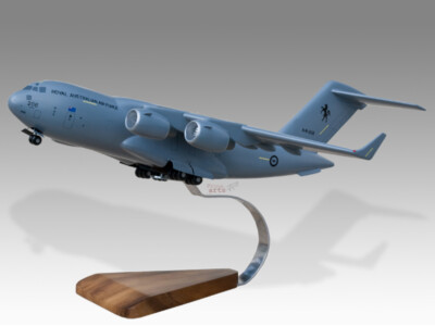 Boeing C-17 Globemaster RAAF Gear Down Mahogany Wood Handcrafted Display Model