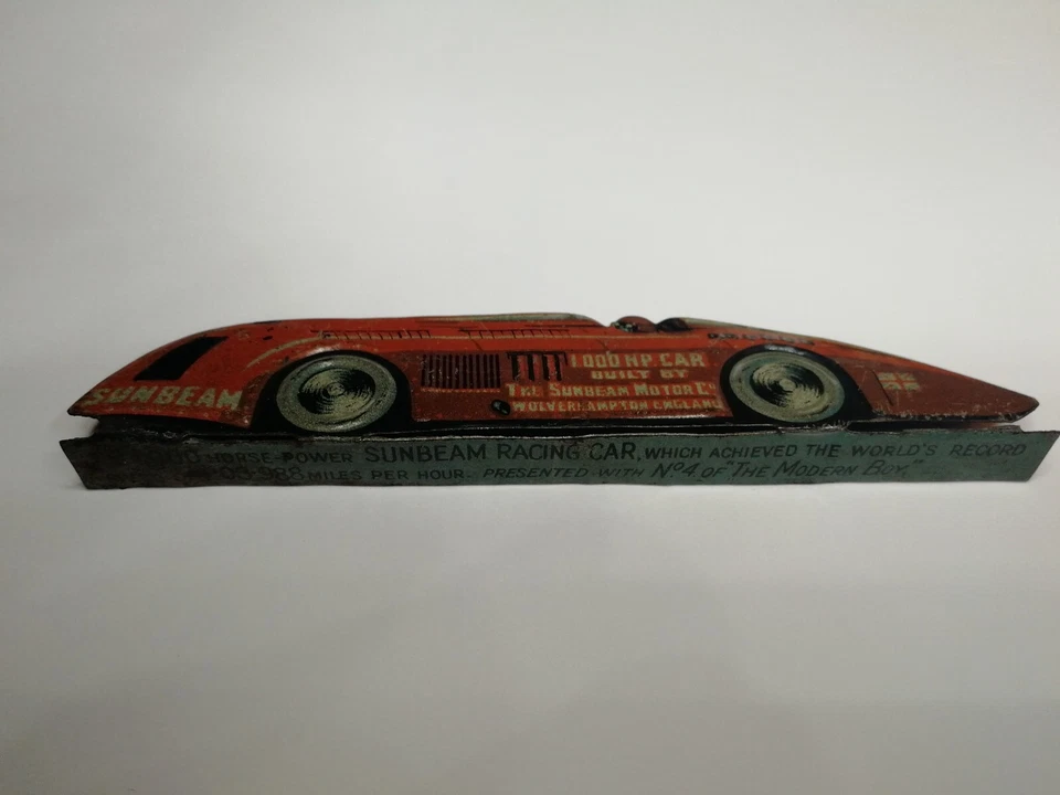 SUNBEAM 1000HP LAND SPEED RECORD - LATTA PIATTO /FLAT SHEET METAL - Immagine 2 di 4