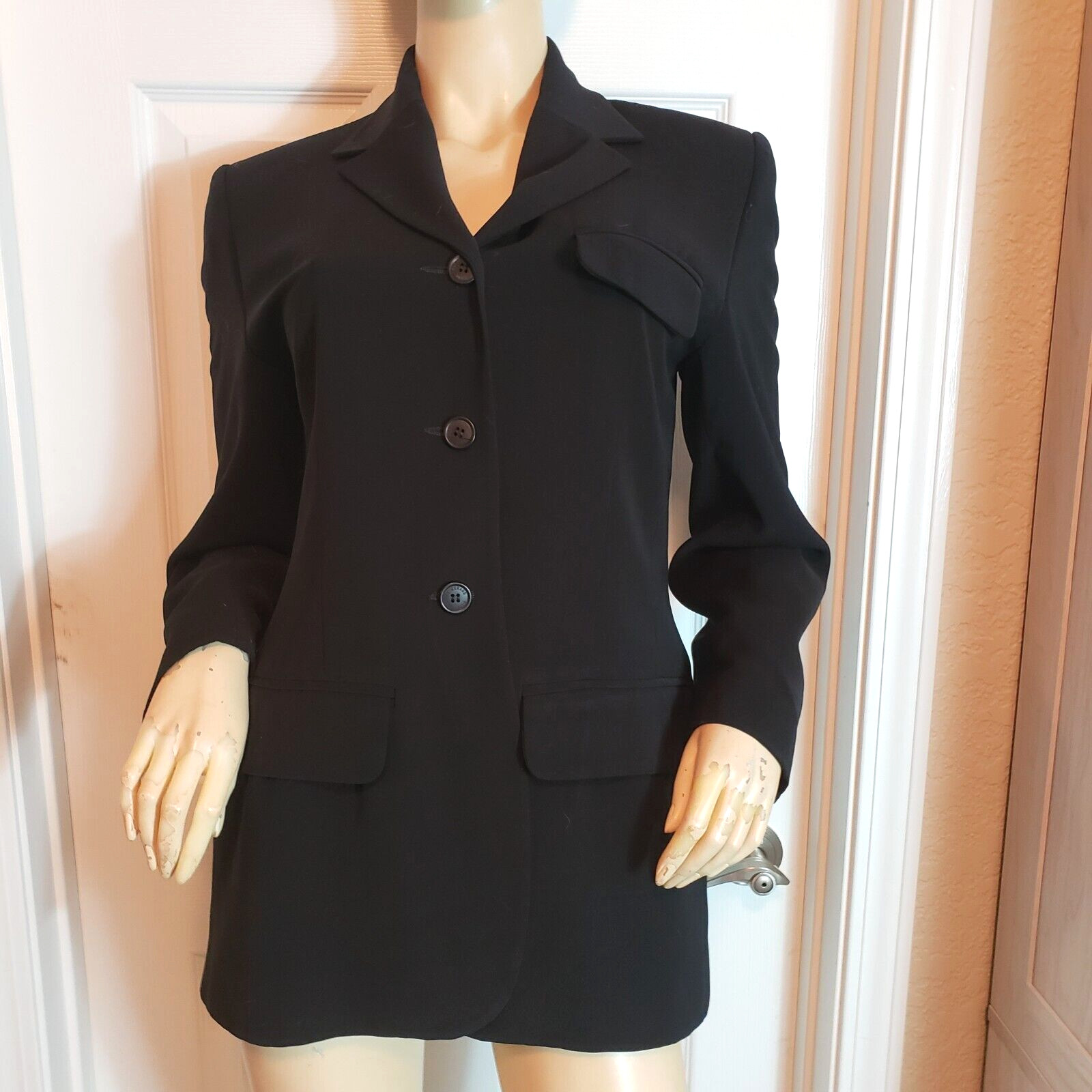 Women's Patrick Gerard Classic Black Blazer/Jacket Size 40