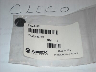 203471PT, Shutoff Valve, Gardner Denver, Cleco, Cooper Tools, New Old Stock