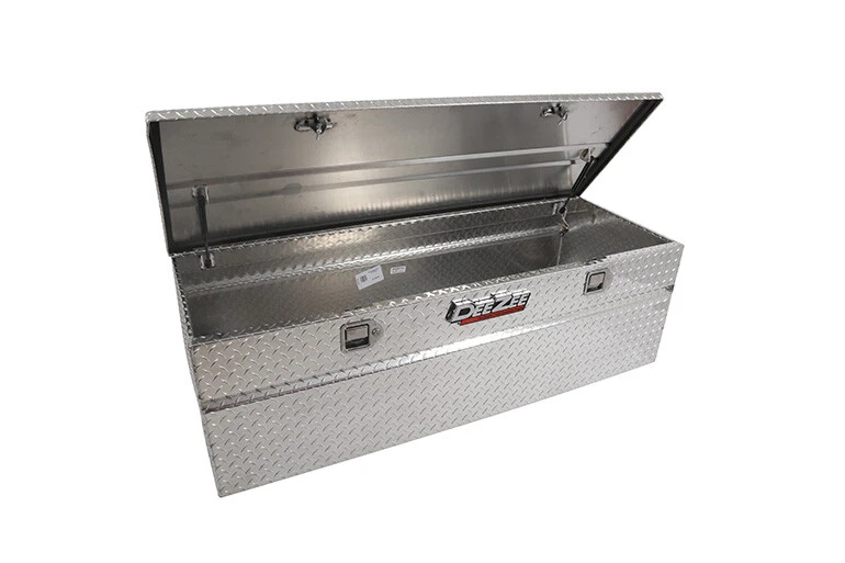 Caja de herramientas estándar de quinta rueda de tapa única Dee Zee etiqueta roja para Chevy GMC Toyota Foto 4 de 4