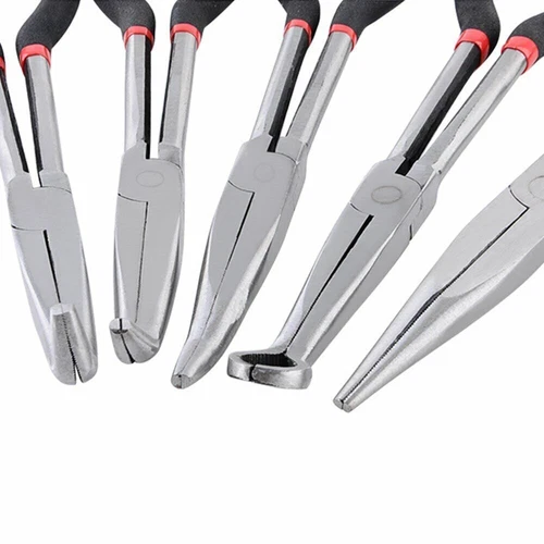 5 Stk Langbeckzangen Satz Spitzzange Telefonzange Zündkerzenzange 280mm - Bild 7 von 12