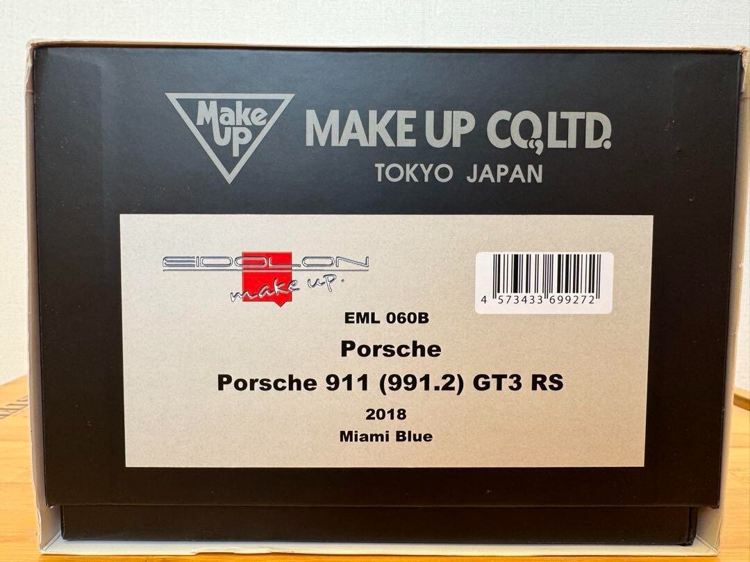 【EIDOLON】EML060B Porsche 911 GT3 RS 2018 EIDOLON EML060B Porsche 911 GT3 RS 2018 Miami Blue Used From Japan