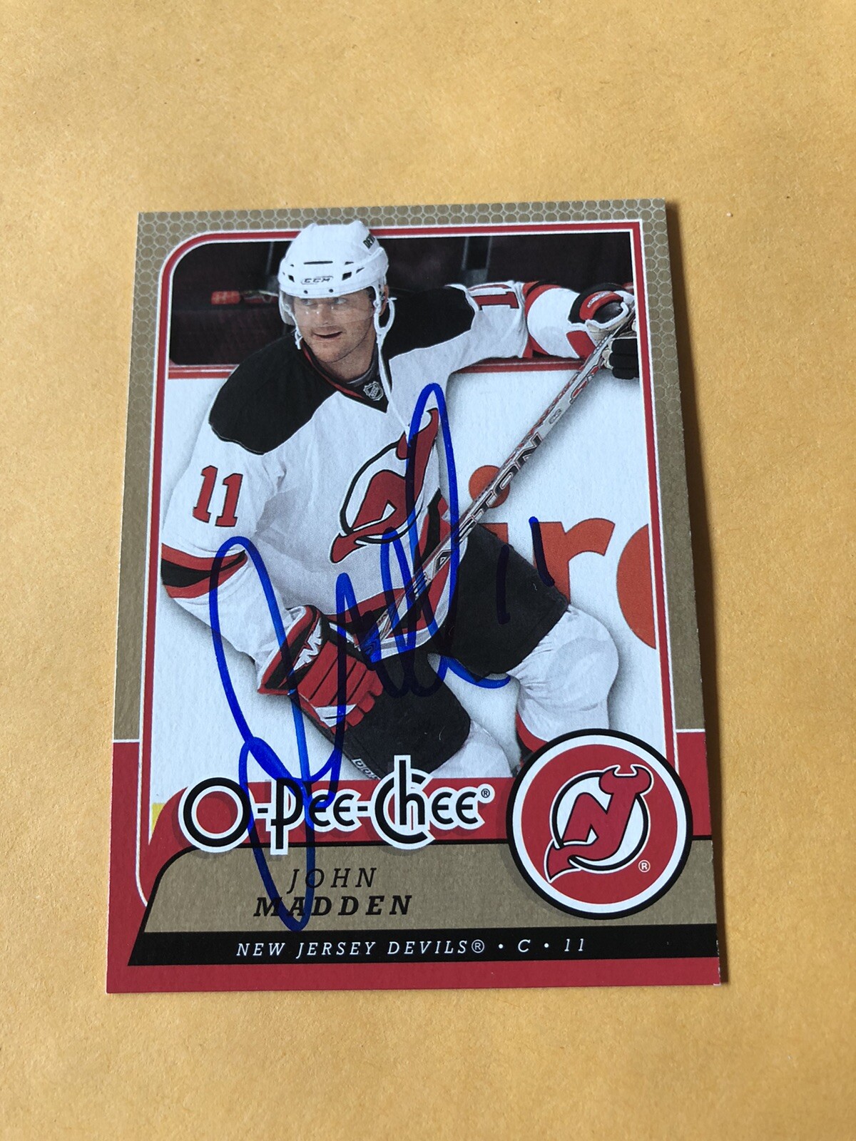 John Madden Signed New Jersey Devils 08-09 OPC Card | eBay