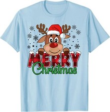 Merry Christmas Reindeer Family Matching Reindeer Unisex T-Shirt