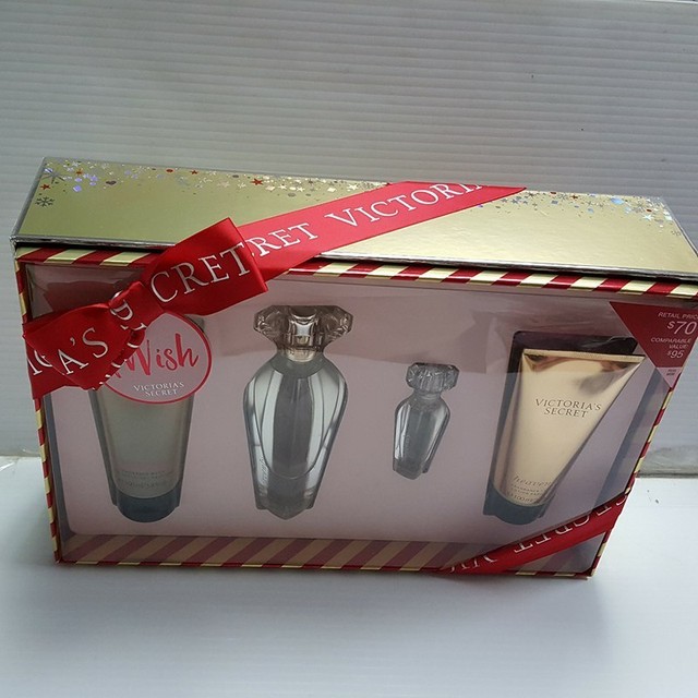 Victoria's Secret HEAVENLY Holiday Eau De Parfum Fragrance 4 Piece Gift Set eBay