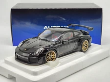 AUTOart 2017 Porsche 911 991.2 GT2 RS Weissach Package Black 1:18 - New