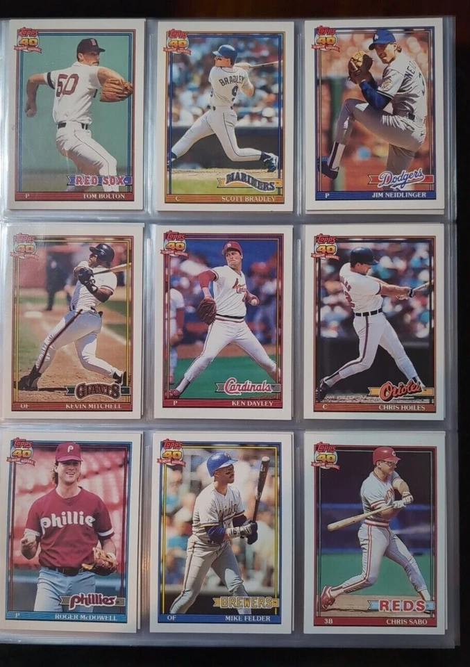 1991 Topps base cards 1-250 Pick from drop down list - Image 3 of 4