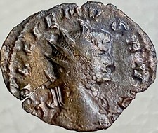 Ancient Roman Empire Coin Emperor Gallienus 253-268AD Genuine Two Standards Rare