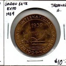 1939 Golden Gate Exposition medal - Treasure Island - Nice Condition!