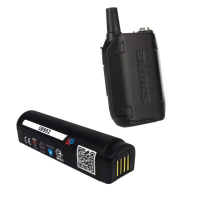 Shure GLXD1, GLXD2, GLX-D, and MXW2 Digital Wireless Bodypack