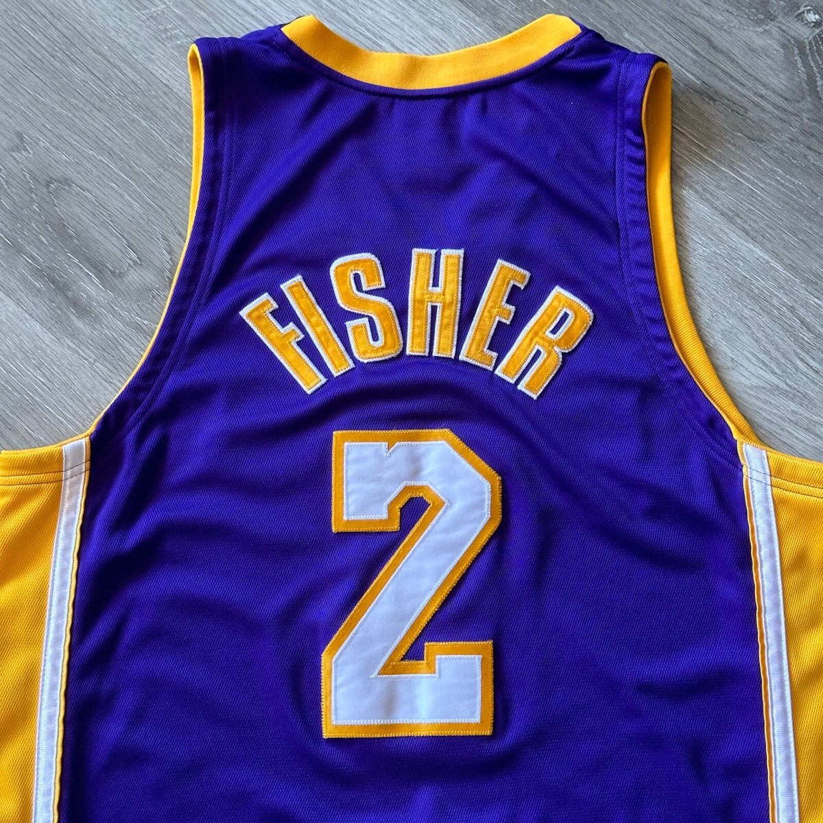 DEREK FISHER Los Angeles Lakers Authentic Jersey 40 Medium adidas
