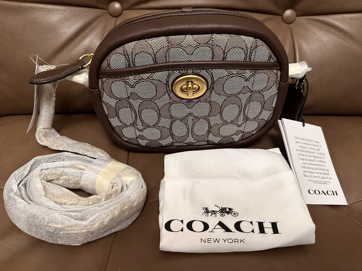 Coach Small Camera Bag in Signature Jacquard with Quilting C5275 NWT!!