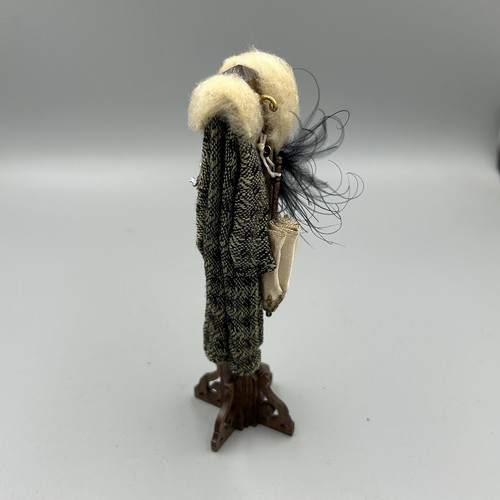 Dolls House Miniature 1:12 Artisan Made Dressed Coat Stand Hallway Furniture - Picture 9 of 13