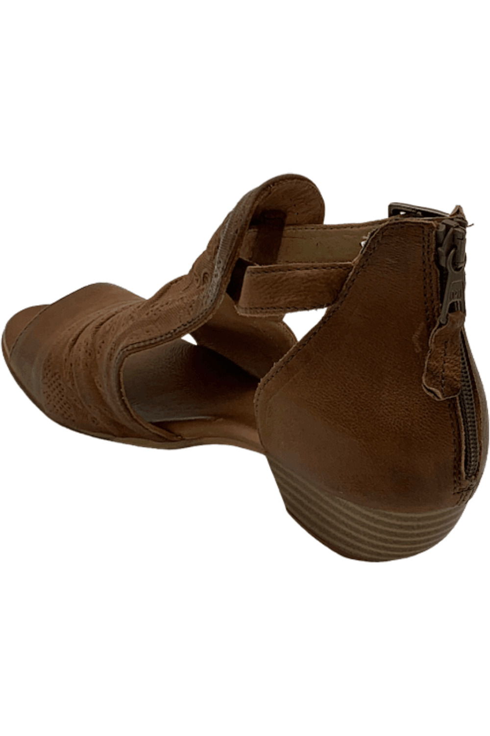 Miz Mooz Leather Heeled Sandals Corra Brandy - image 3