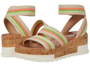 bandi platform wedge sandal white