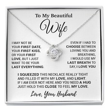 To My Wife Necklace, Christmas Gifts For Women, Anniversary Gift For Wife