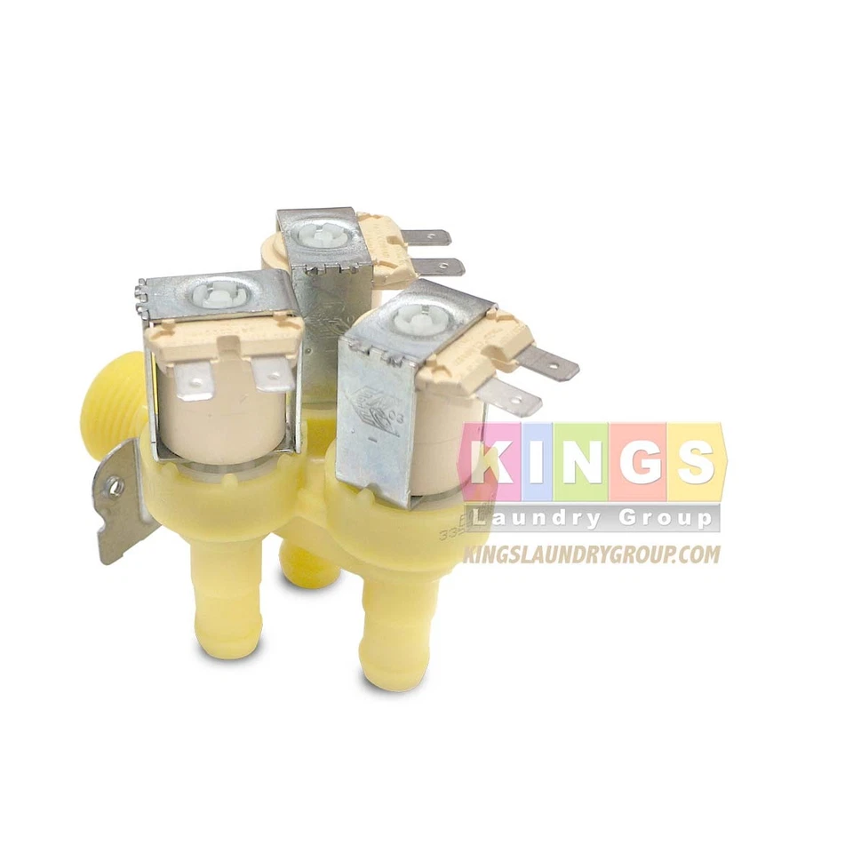 HUEBSCH / SPEED QUEEN 3-Way Cold Water Inlet Valve 220V For Huebsch/ Speed Queen Part # F0381738-00P