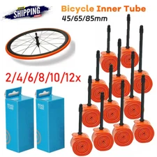 2/4/6/8/10/12x Ultralight Bicycle TPU Inner Tube 700x18/32C Road Bike 45/65/85mm