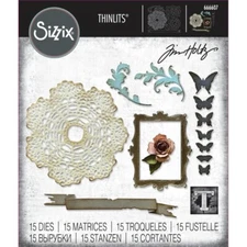Tim Holtz Sizzix Thinlits Die ~ VAULT BOUTIQUE ~ 666607