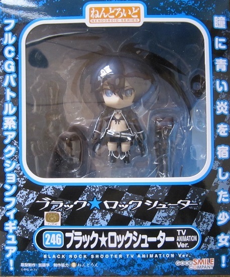 GOOD SMILE COMPANY - 【中古】[FIG]ねんどろいど 246 ブラック★ロックシューター TV ANIMATION Ver. TV ANIMATION BLACK ROCK SHOOTER 完成品 可動フィギュア グッドスマイルカンパニー(61174662) Used Good Smile Company NENDOROID 246 Black Rock Shooter TV