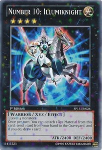 Number 10: Illumiknight - SP13-EN026 - Starfoil Rare - Unlimited Edition x3 - Ne