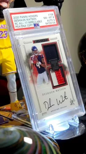 DESHAUN WATSON 2017 PANINI HONORS RPA RC IMPECCABLE ELEGANCE 1/3 PSA/DNA 8 #108