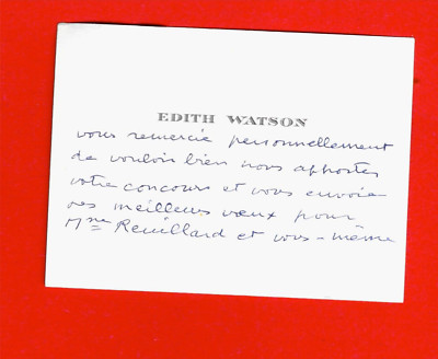 EC28-VISITENKARTE-EDITH WATSON-SCHRIFTSTELLER-[LITERARISCHE GESELLSCHAFT]