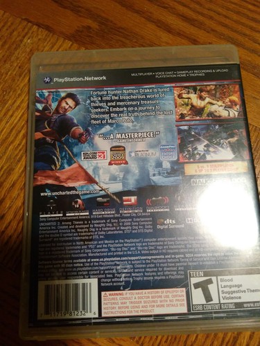 UNCHARTED 2 Among Thieves gioco per Sony PlayStation PS3 con manuale spedizione gratuita - Foto 3 di 3