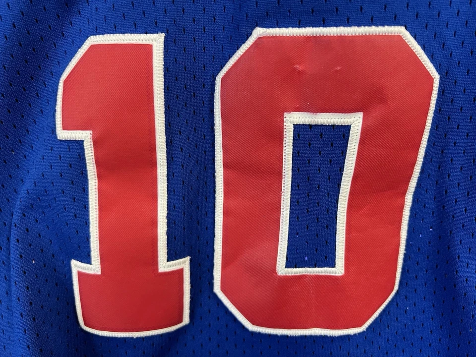 Detroit Pistons Dennis Rodman #10 XL Adidas Jersey Throwback Hardwood Classic - Image 4 of 4